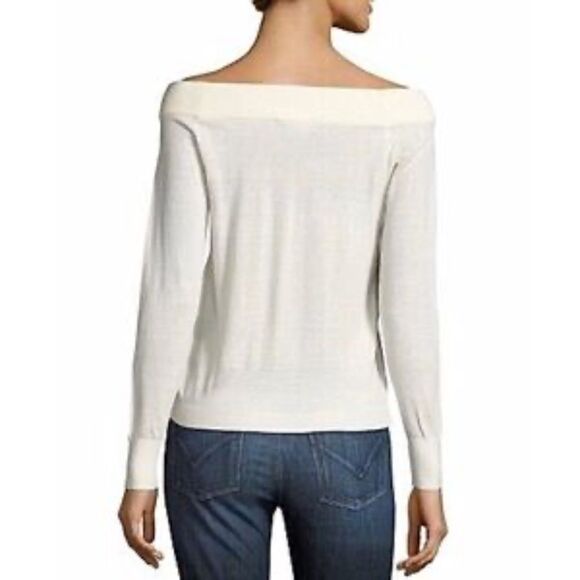 ✨NWT! Rebecca Taylor Off the Shoulder Sweater - Picture 4 of 6